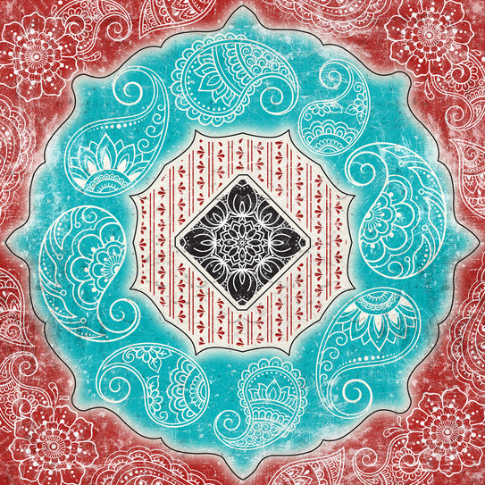 Bandana Paisley Frame Die Cut
