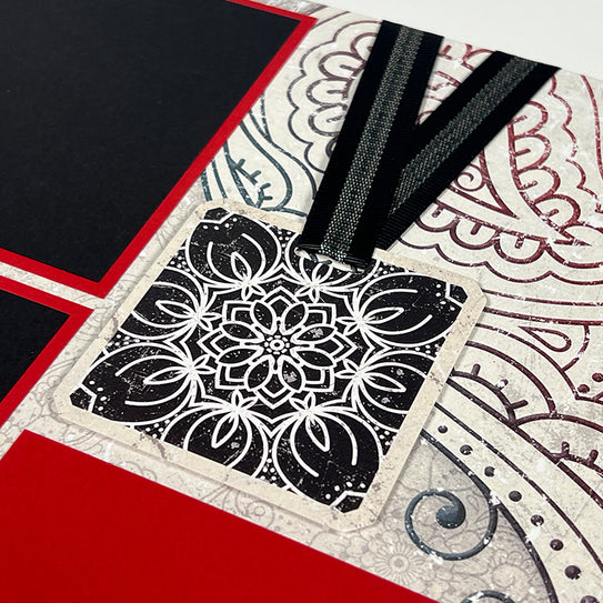 Bandana Paisley Frame Die Cut
