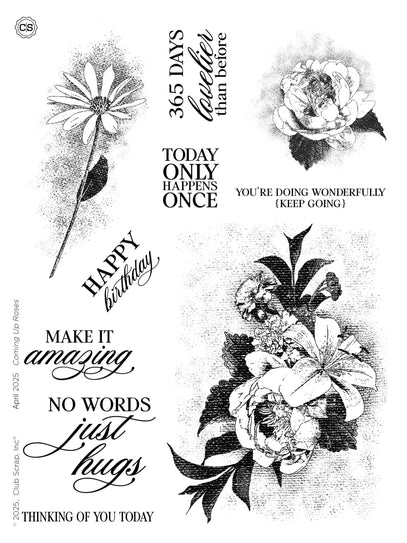 Coming Up Roses Stamps
