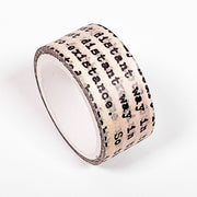 Typeset Script Washi Tape