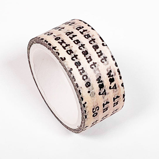Typeset Script Washi Tape