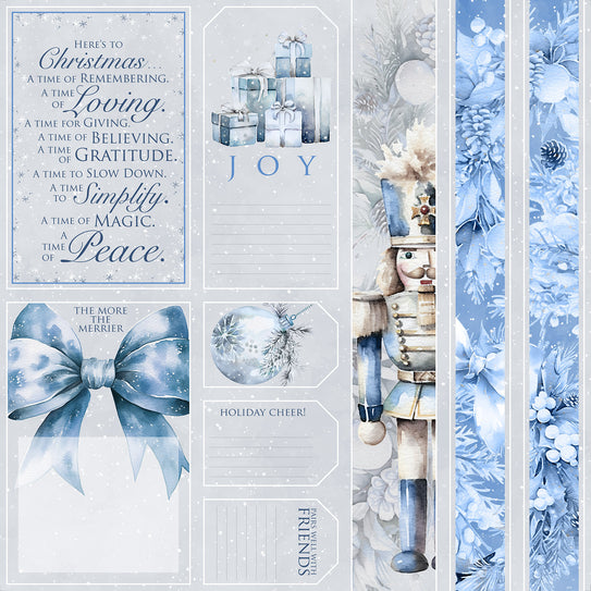 Blue Christmas Page Cutaparts