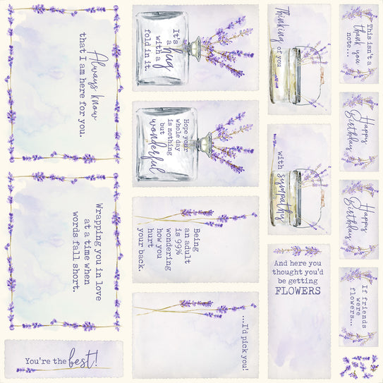 Precision Card Making with Lavender Fields