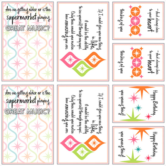 Besties Card Cutaparts