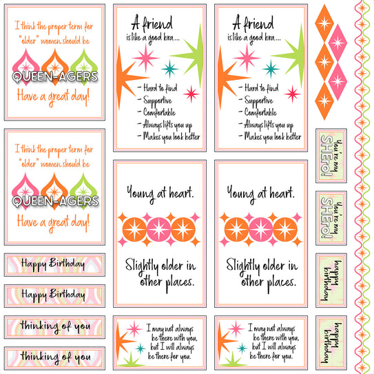 Besties Card Cutaparts
