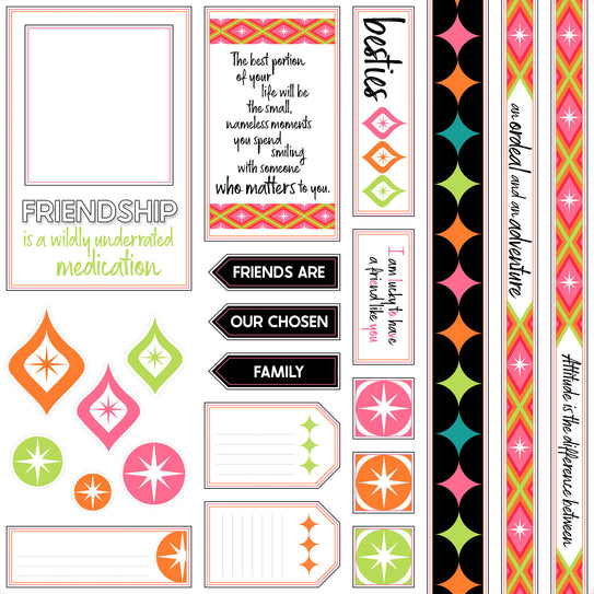 Besties Page Cutaparts