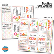 Besties Card Cutaparts