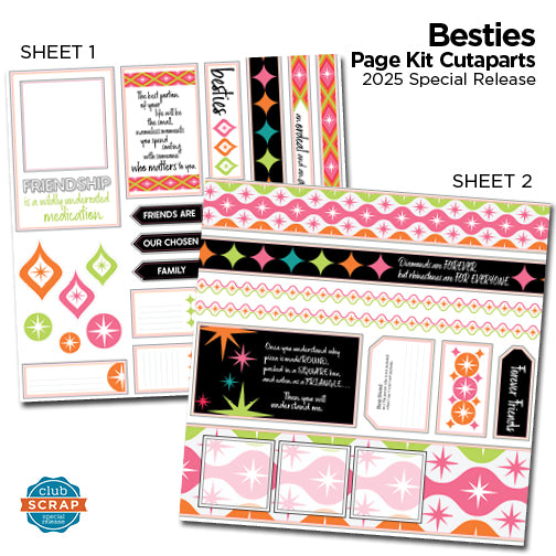 Besties Page Cutaparts