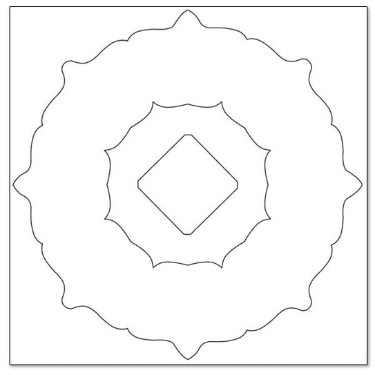 Bandana Paisley Frame Die Cut