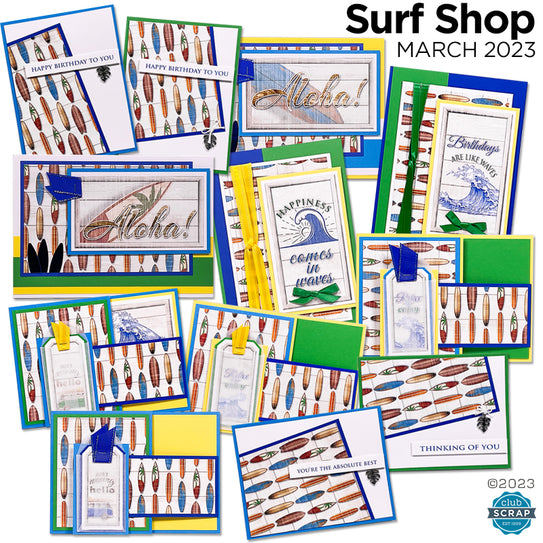 Surf Shop Card Kit